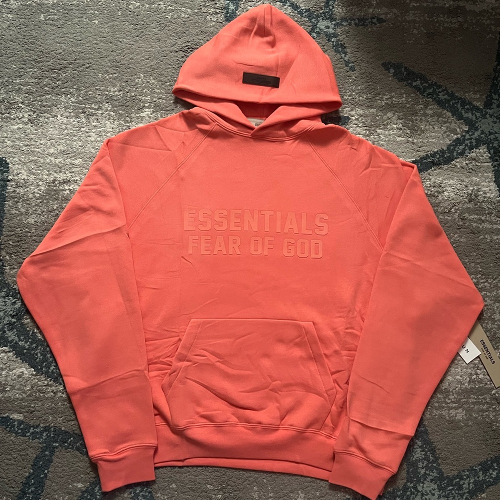 Essentials Fear Of God Coral hoodie Sizes XS,S,M,L
